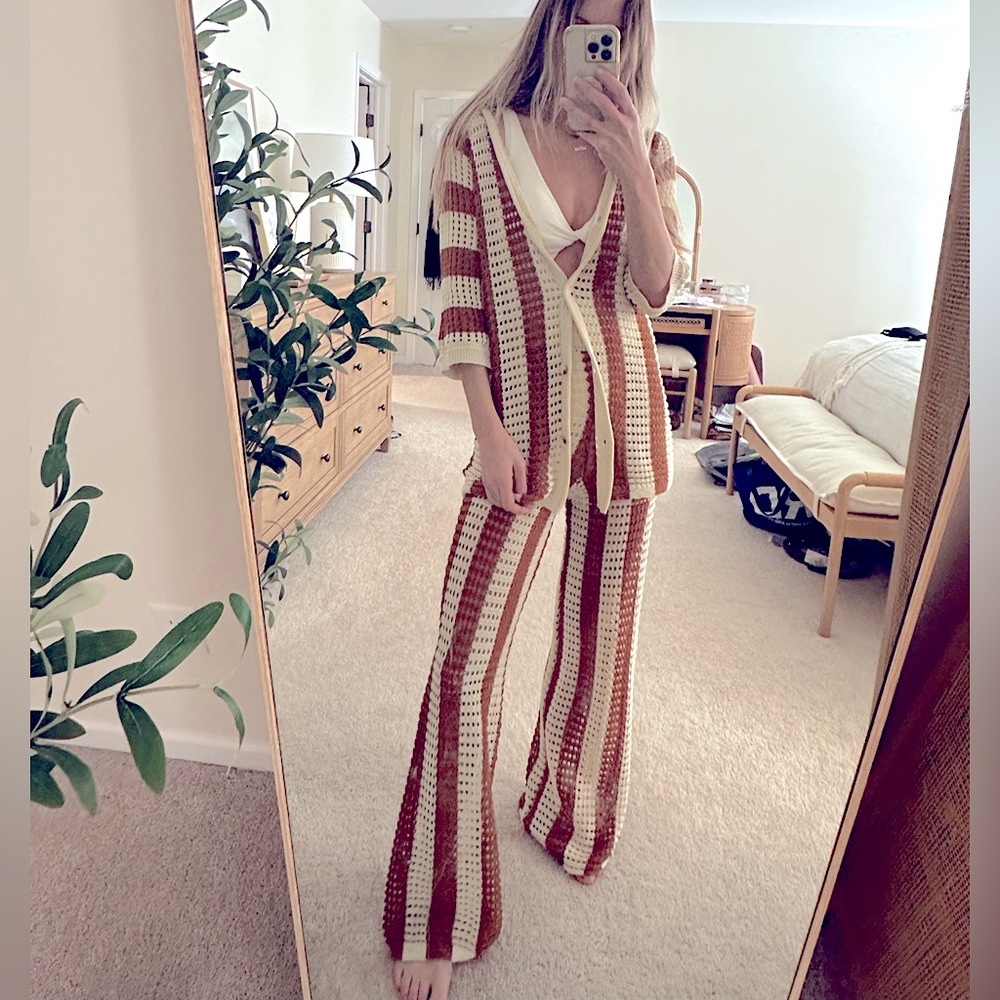 NWT striped knit co-ord set